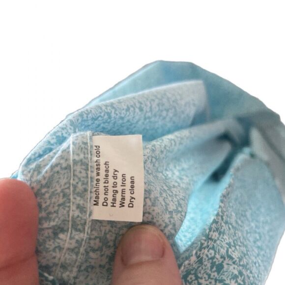 Stacy Adams Cotton Ditsy Floral Button Up Shirt Size 18.5 38/39 - Picture 8 of 8